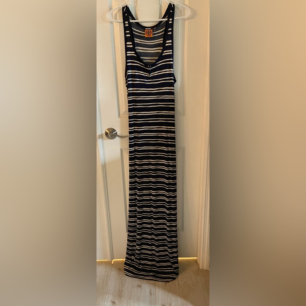 Tory Burch striped maxi dress. Size XL